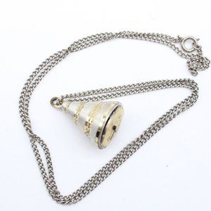 Vintage Endura Pendant Swiss Made Watch Womens Multi-Tone Stainless Steel Rare